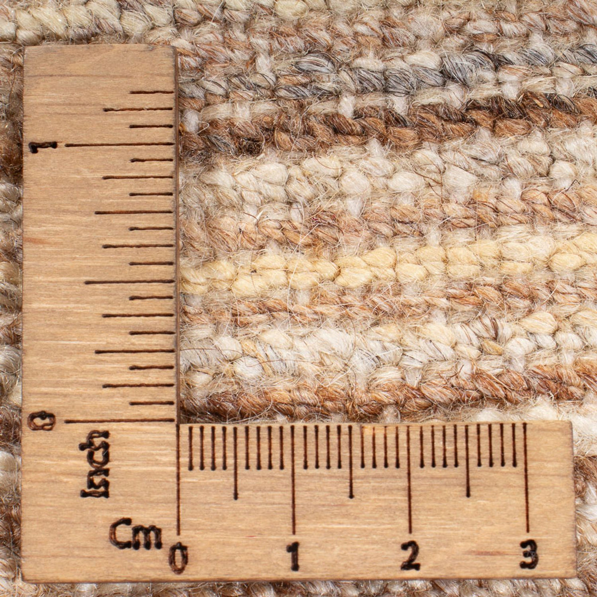 Gabbeh-tæppe - Persisk firkantet  - 184 x 158 cm - lys beige