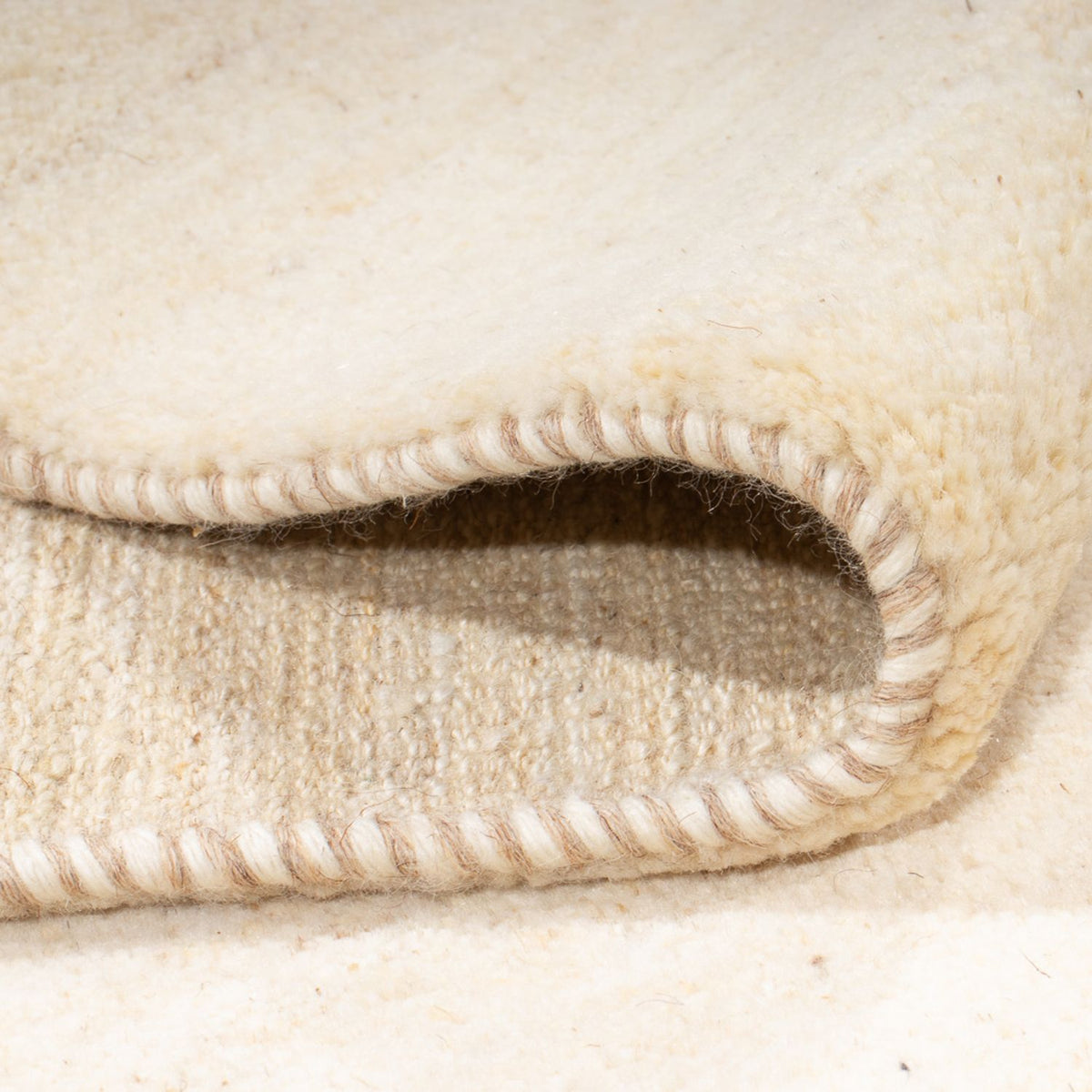 Gabbeh-tæppe - Persisk - 240 x 165 cm - lys beige