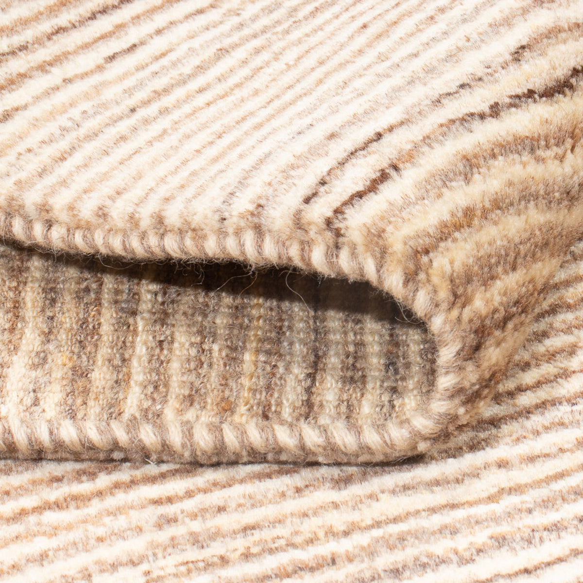 Gabbeh-tæppe - Persisk - 160 x 98 cm - mørk beige