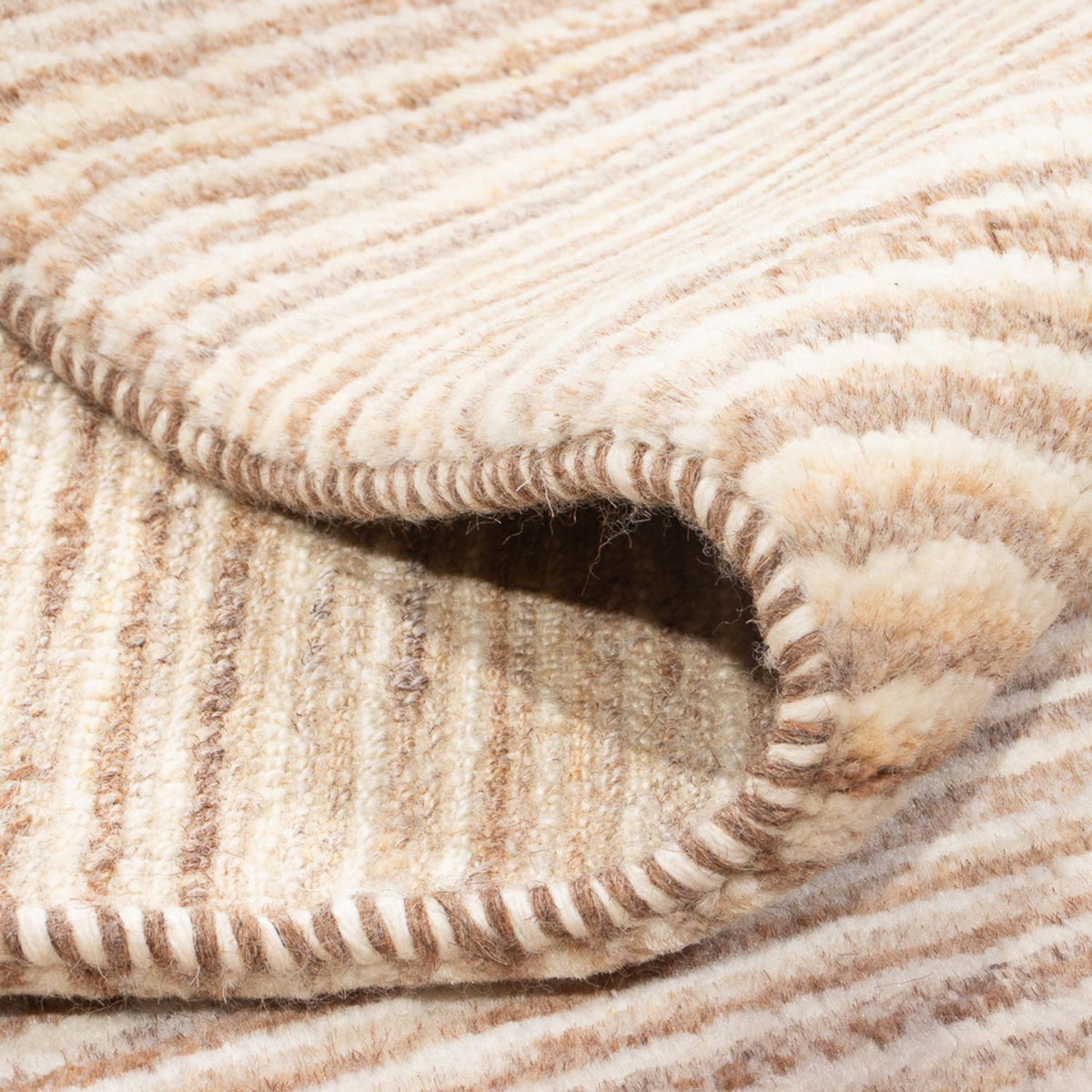 Gabbeh-tæppe - Persisk - 100 x 64 cm - lys brun