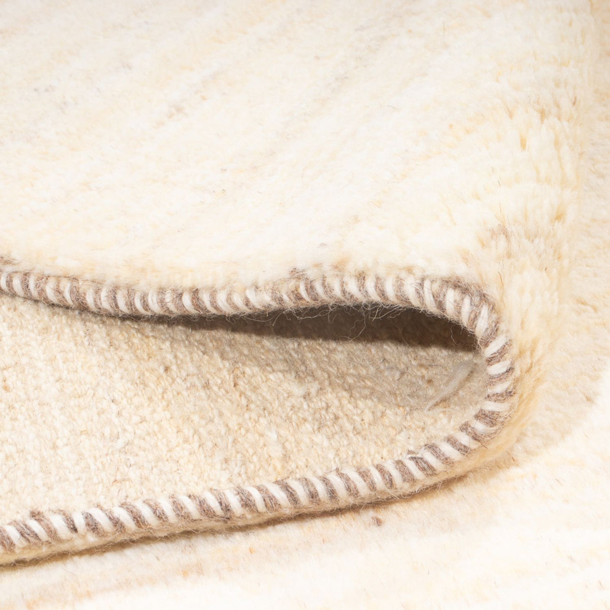 Gabbeh-tæppe - Persisk - 200 x 147 cm - lys beige