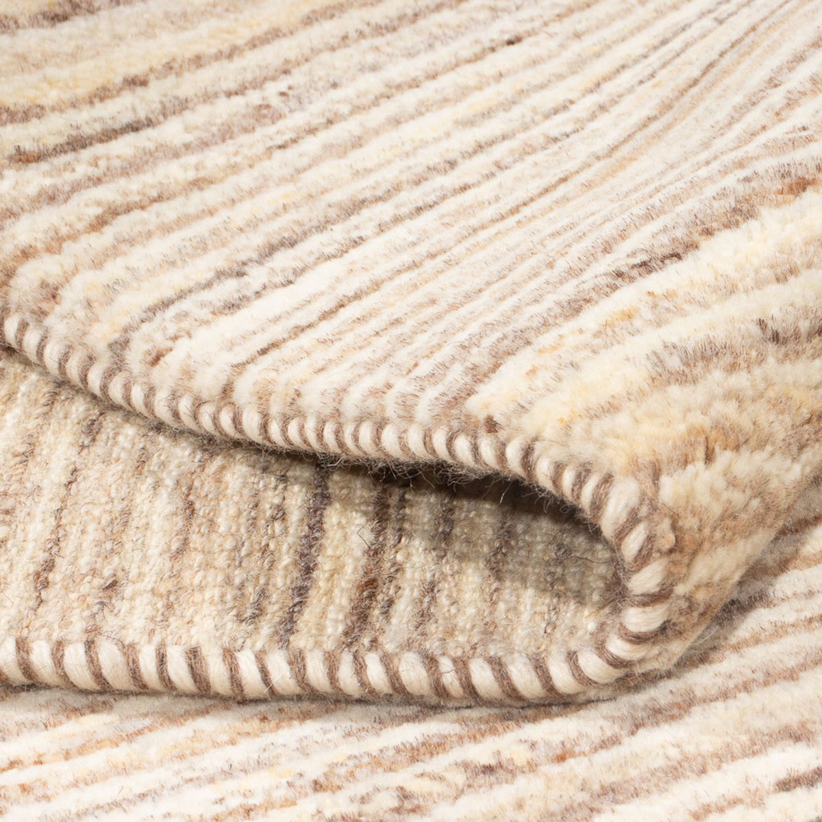 Gabbeh-tæppe - Persisk - 244 x 172 cm - lys beige