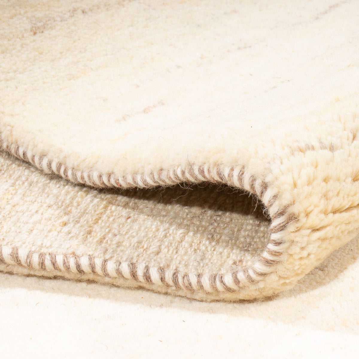 Gabbeh-tæppe - Persisk - 232 x 174 cm - naturlig hvid