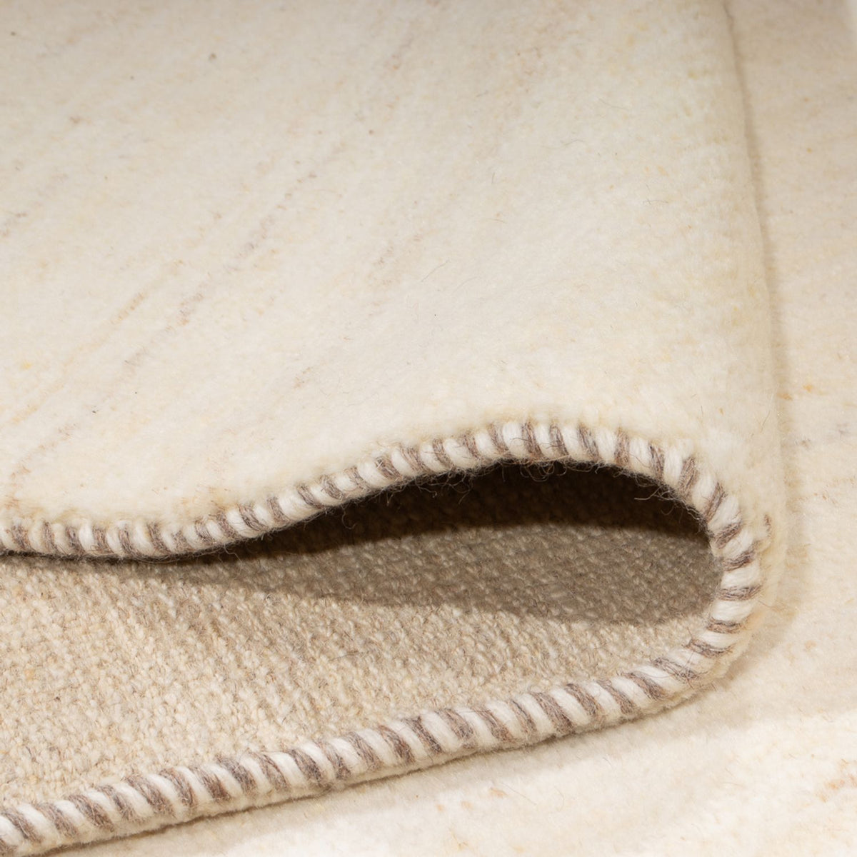 Gabbeh-tæppe - Persisk - 260 x 167 cm - naturlig hvid