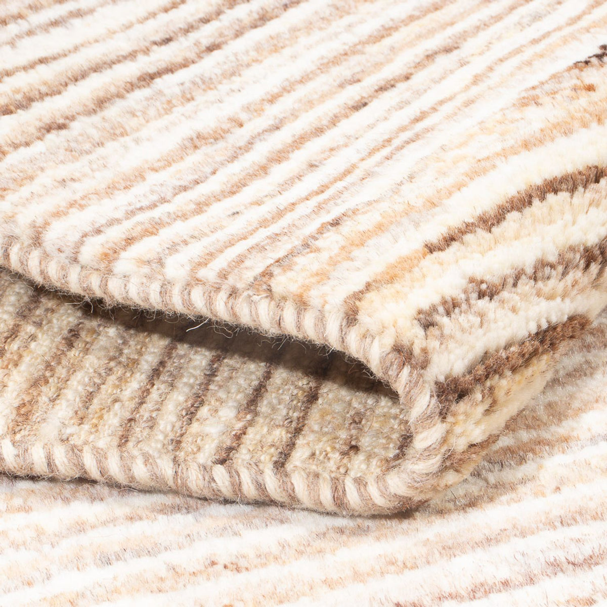 Gabbeh-tæppe - Persisk - 142 x 98 cm - lys beige