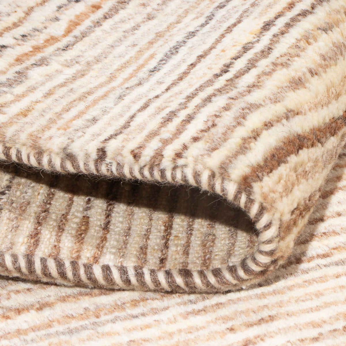 Gabbeh-tæppe - Persisk - 92 x 60 cm - mørk beige