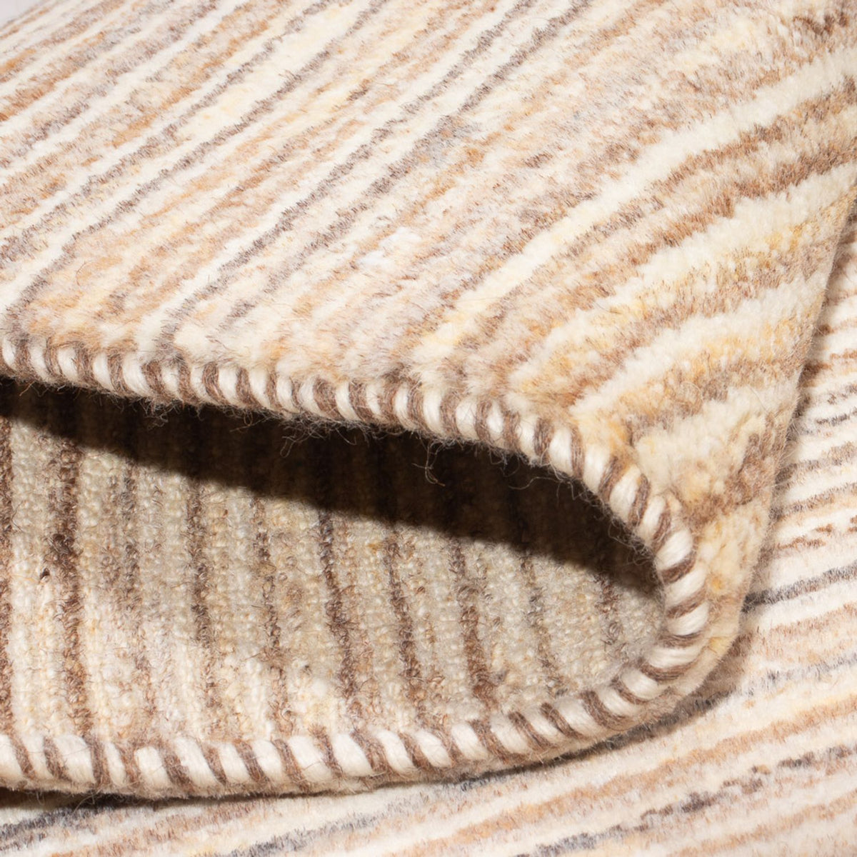 Gabbeh-tæppe - Persisk - 89 x 59 cm - mørk beige