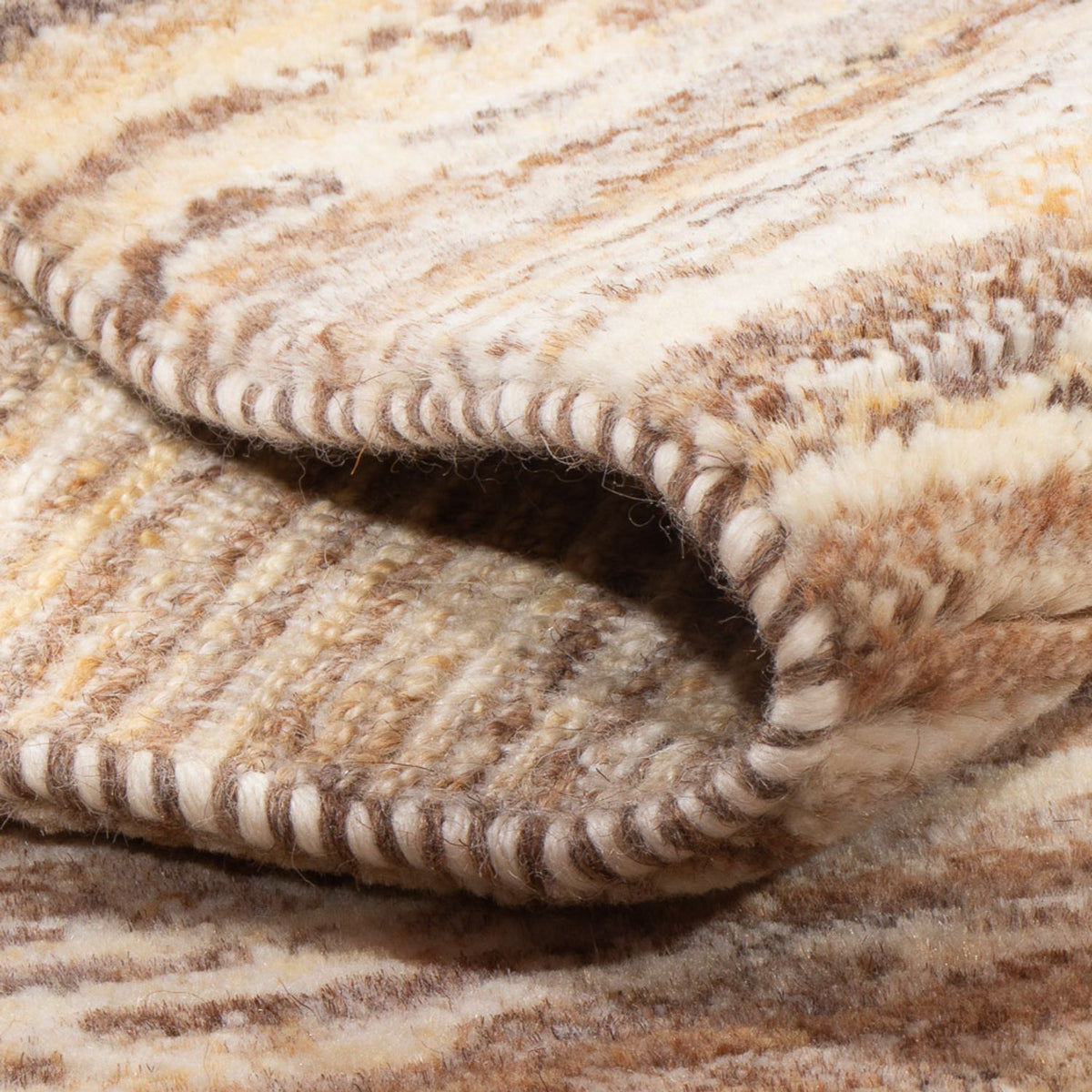 Gabbeh-tæppe - Persisk - 95 x 62 cm - mørk beige