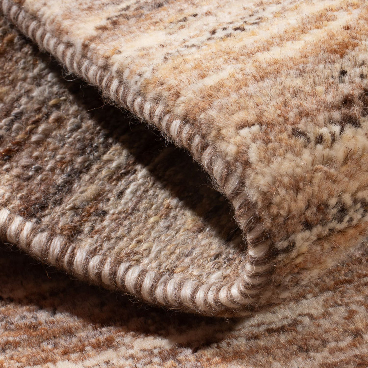 Gabbeh-tæppe - Persisk - 90 x 58 cm - mørk beige