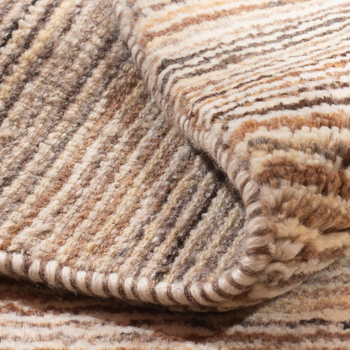 Gabbeh-tæppe - Persisk - 91 x 60 cm - mørk beige
