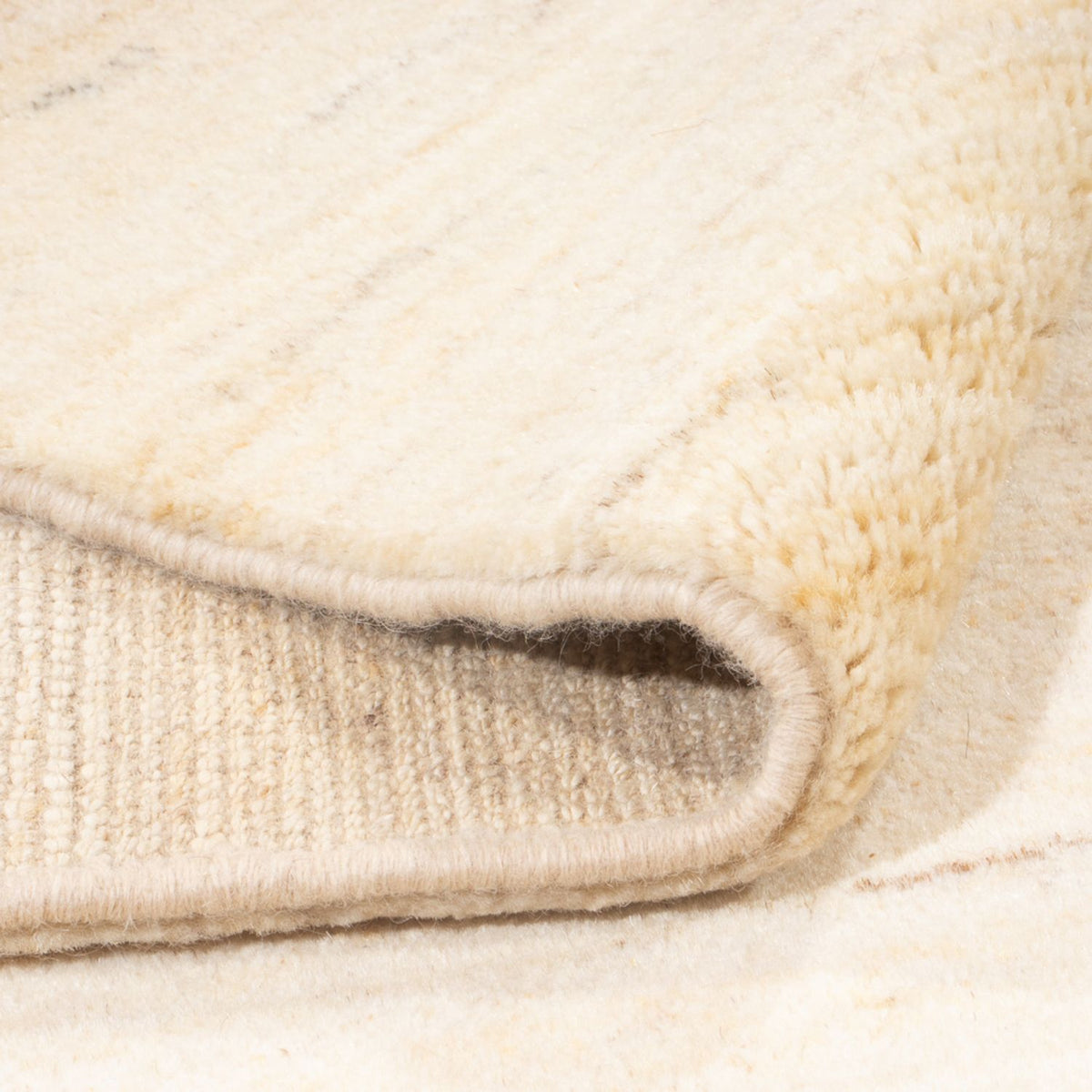 Gabbeh-tæppe - Persisk - 193 x 147 cm - lys beige