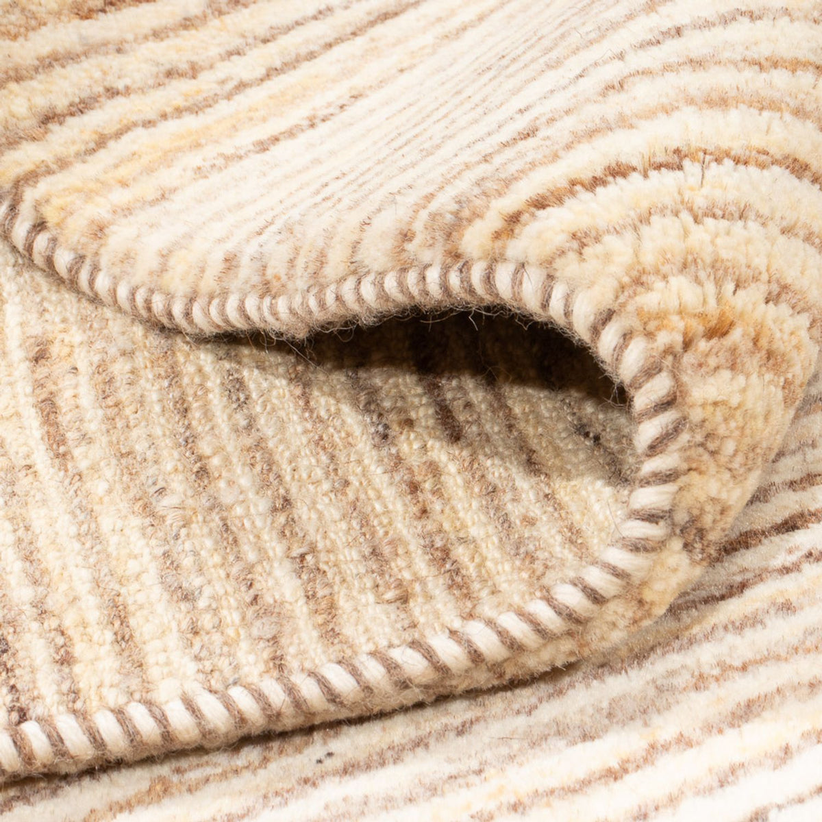 Gabbeh-tæppe - Persisk - 234 x 172 cm - lys beige