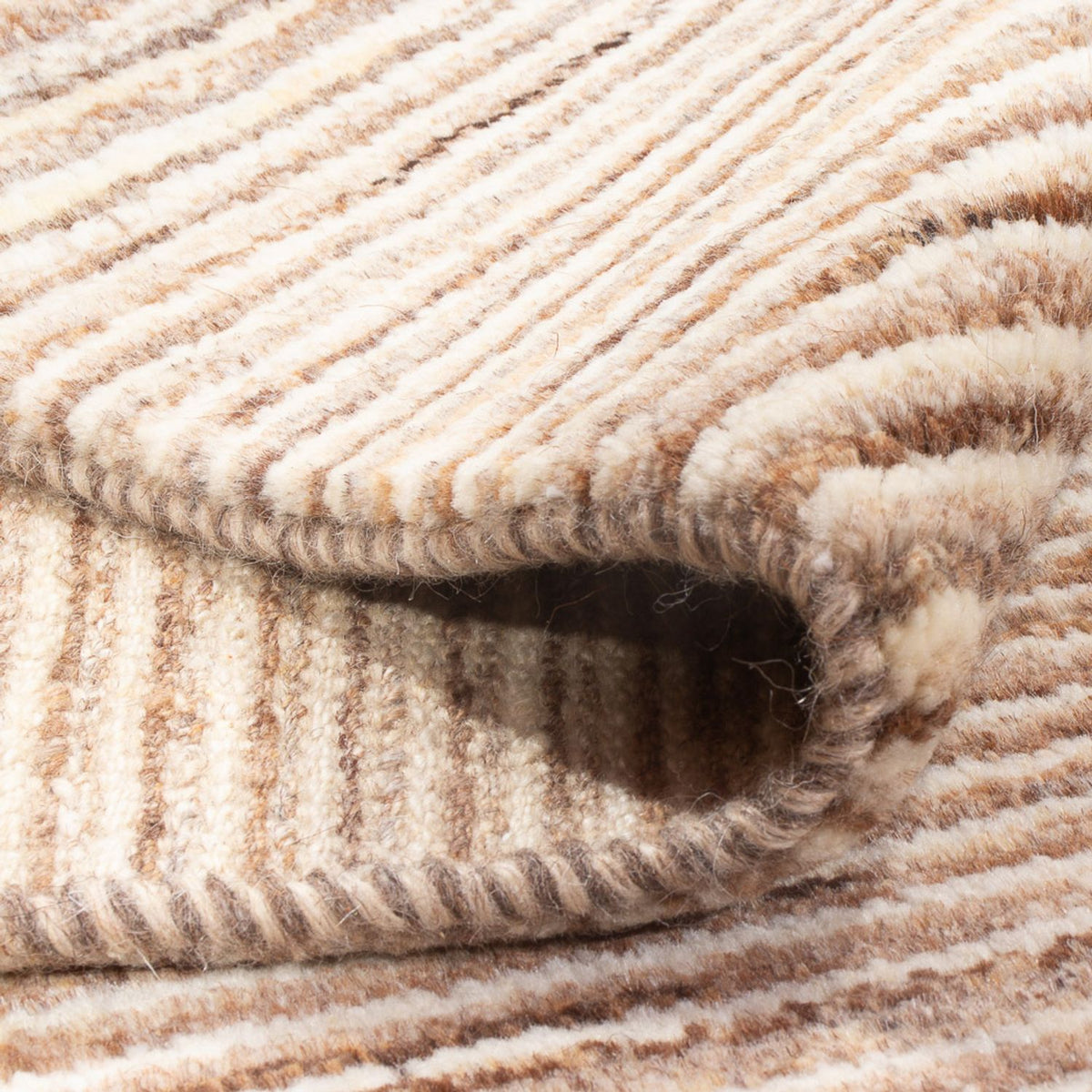 Gabbeh-tæppe - Persisk - 143 x 100 cm - mørk beige