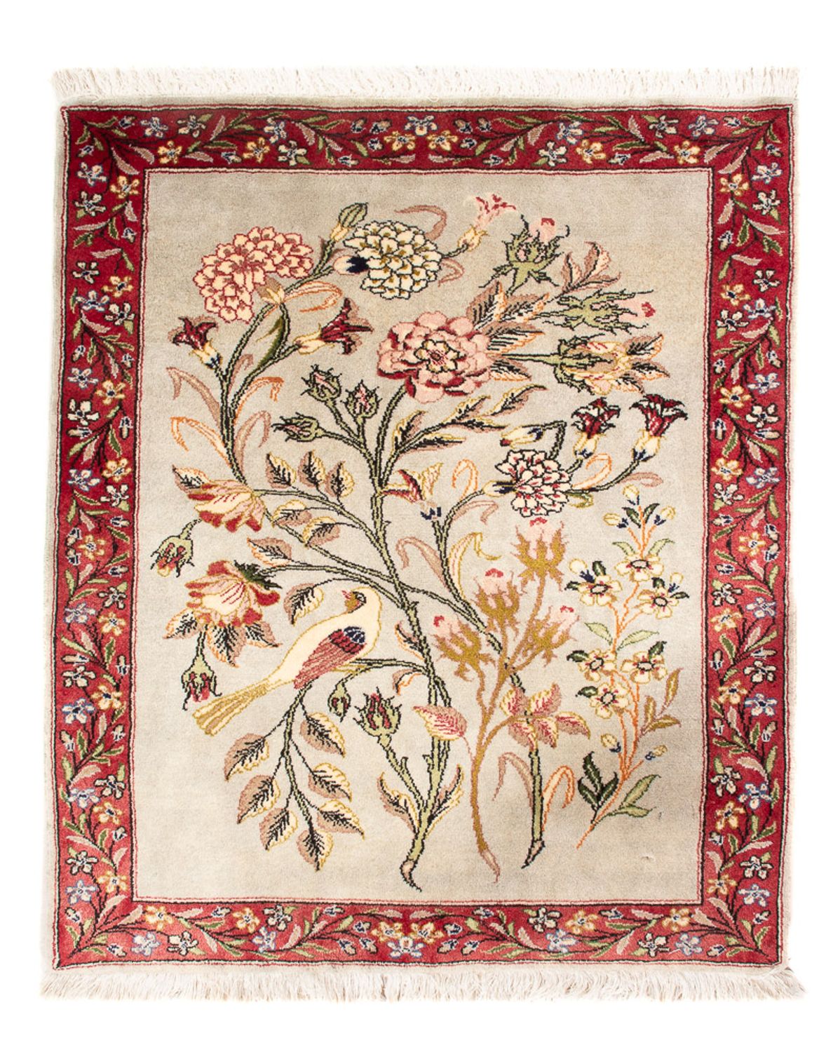 Persisk tæppe - Ghom - 90 x 70 cm - flerfarvet