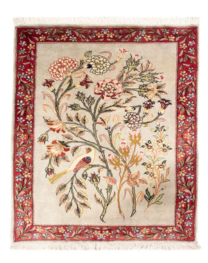 Persisk tæppe - Ghom - 90 x 70 cm - flerfarvet