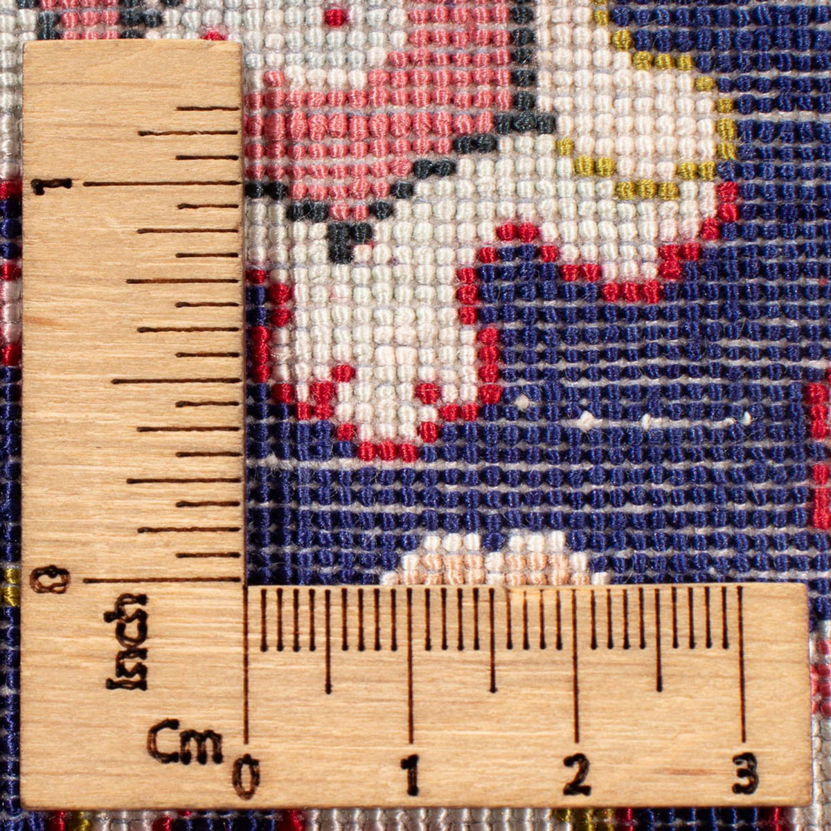 Silketæppe - Ghom Silk - Premium firkantet - 247 x 247 cm - lysrød