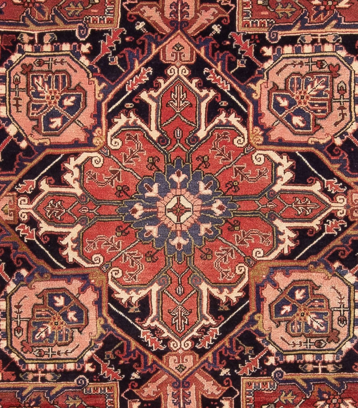 Persisk tæppe - Nomadisk - 349 x 255 cm - lysrød