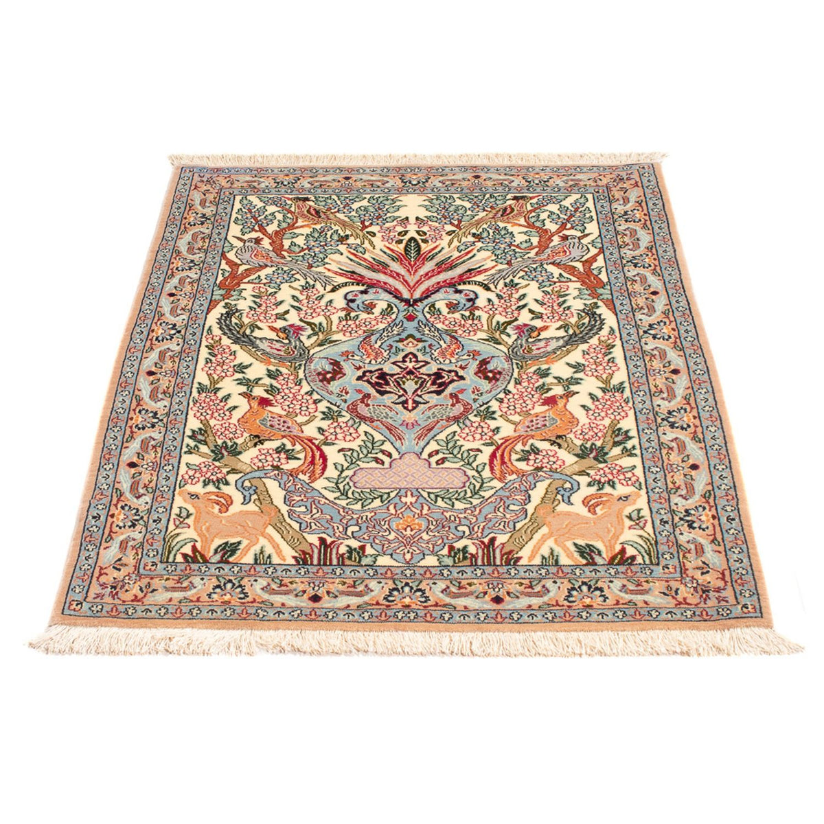 Persisk tæppe - Isfahan - Premium - 105 x 73 cm - flerfarvet