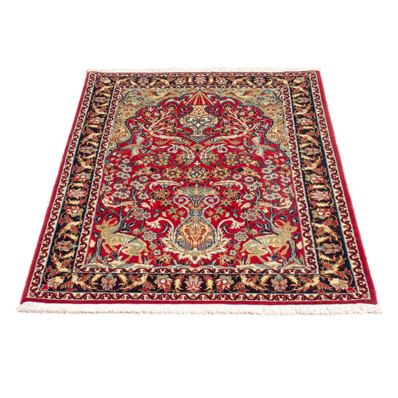 Persisk tæppe - Isfahan - Premium - 105 x 77 cm - rød