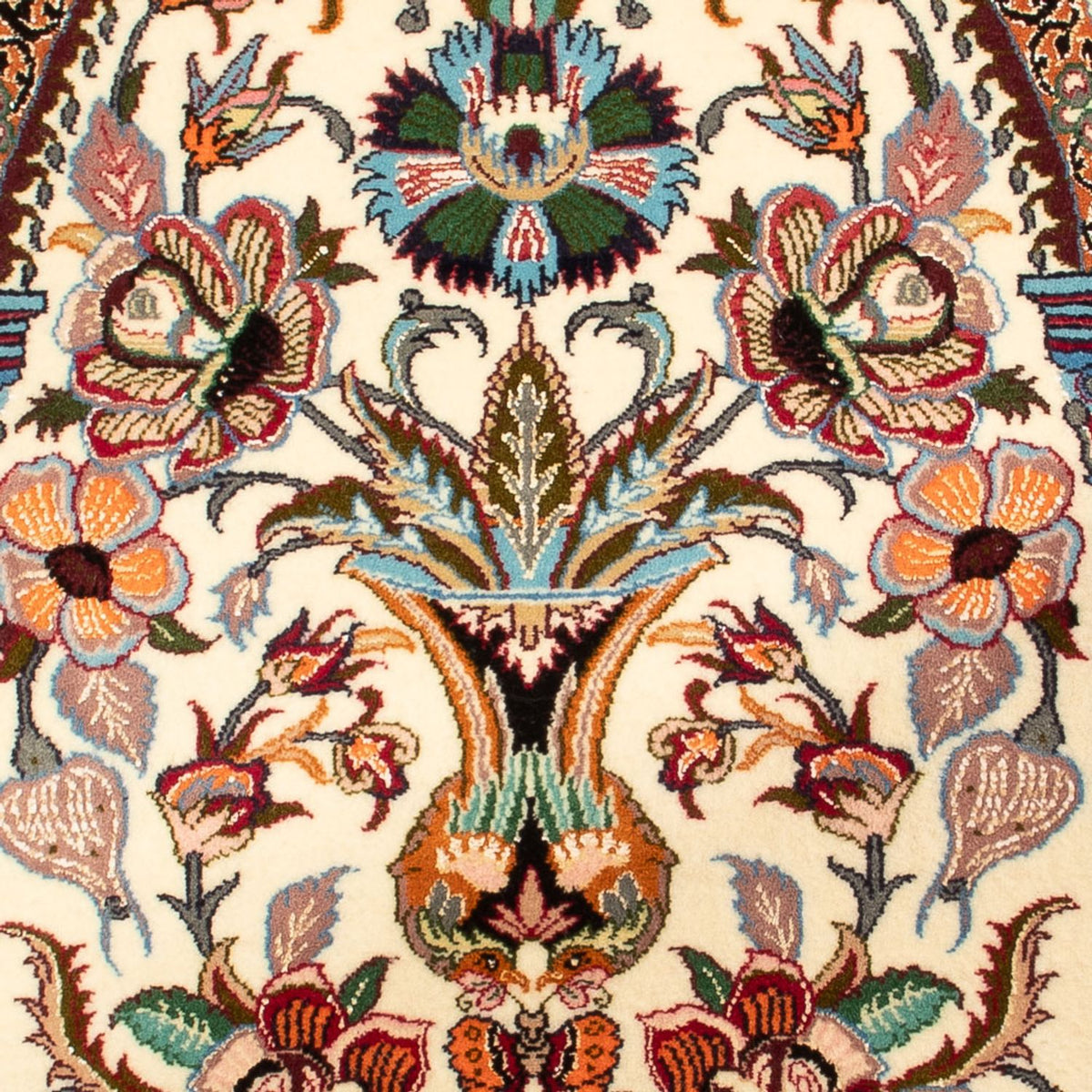Persisk tæppe - Isfahan - Premium - 103 x 70 cm - grøn