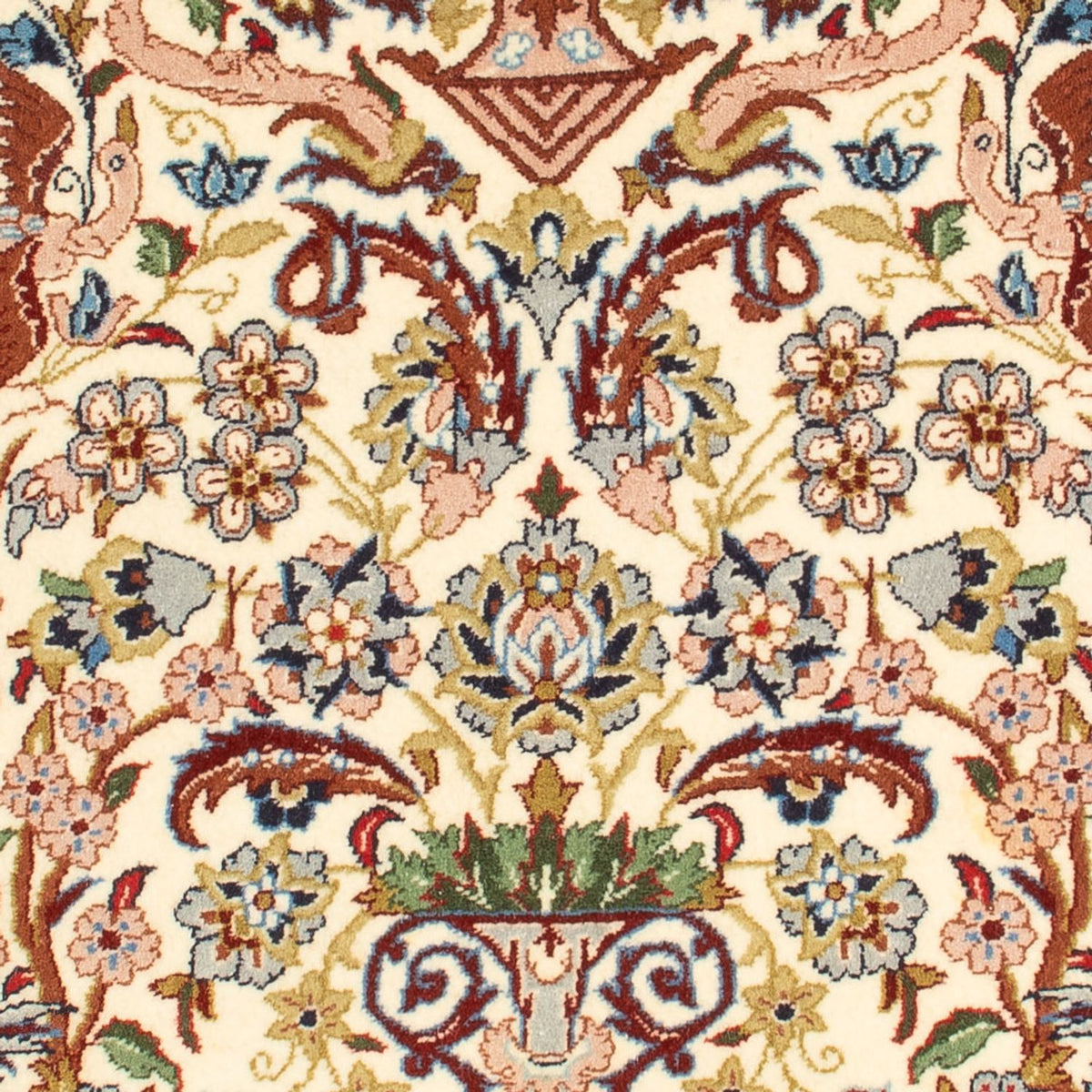 Persisk tæppe - Isfahan - Premium - 110 x 74 cm - creme