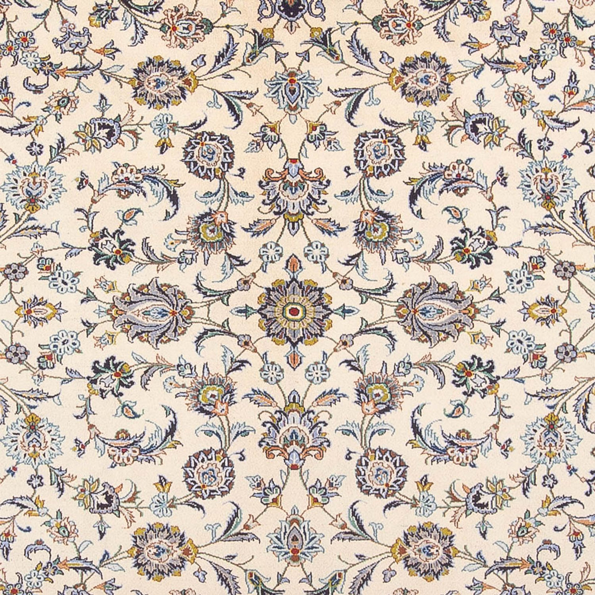 Persisk tæppe - Keshan - 418 x 307 cm - creme