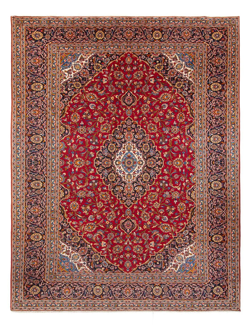 Persisk tæppe - Keshan - 383 x 287 cm - rød