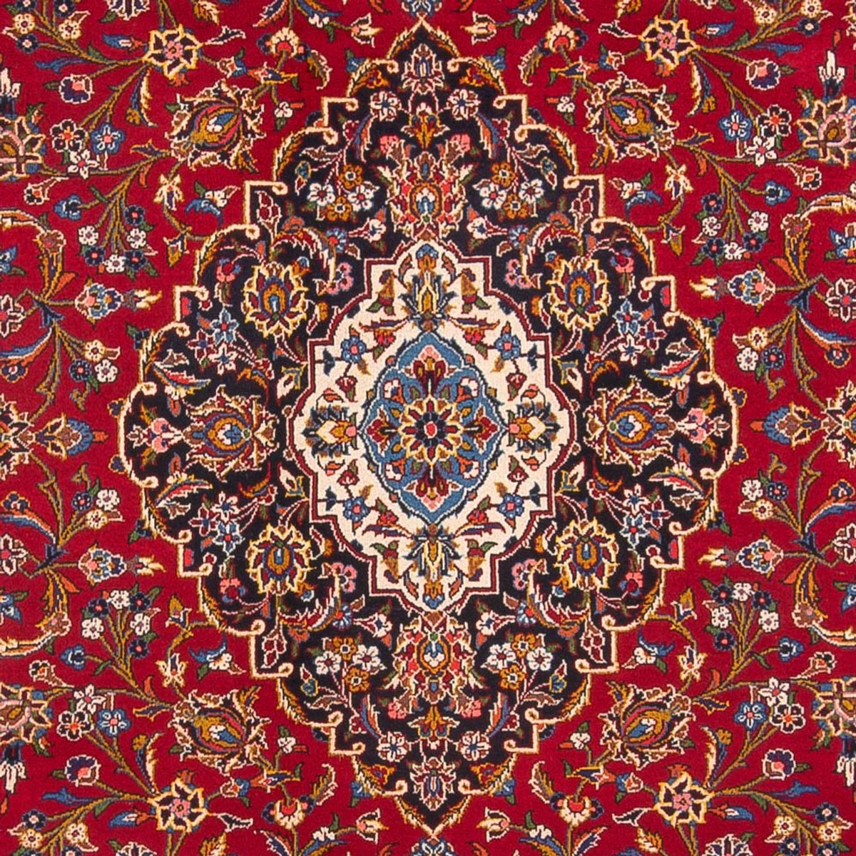Persisk tæppe - Keshan - 383 x 287 cm - rød