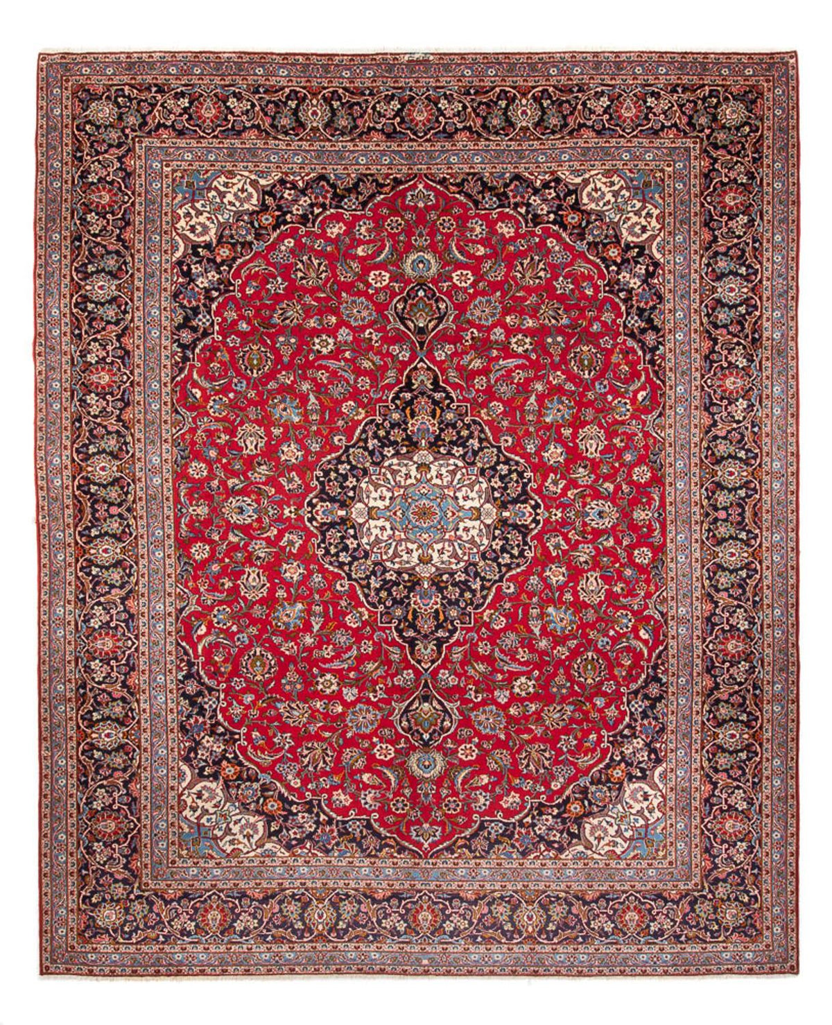 Persisk tæppe - Keshan - 397 x 312 cm - rød