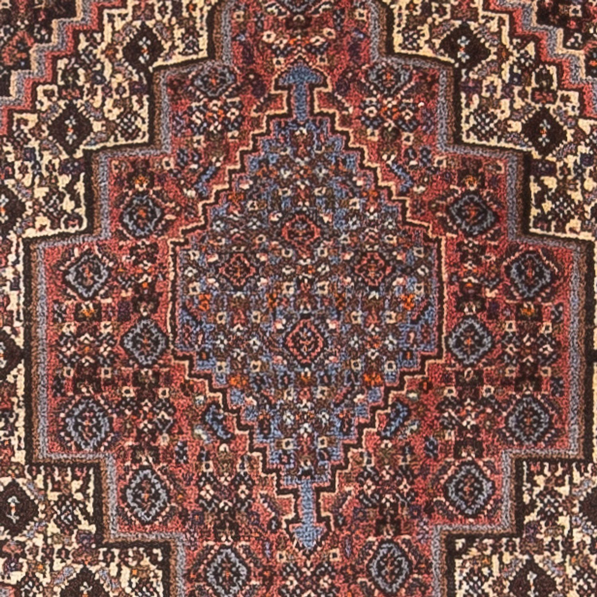 Persisk tæppe - Classic - 90 x 72 cm - mørk beige