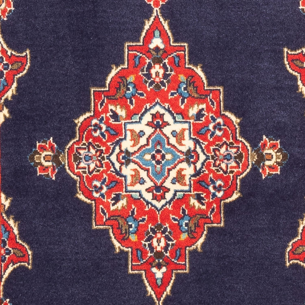 Persisk tæppe - Keshan - 150 x 88 cm - mørkeblå