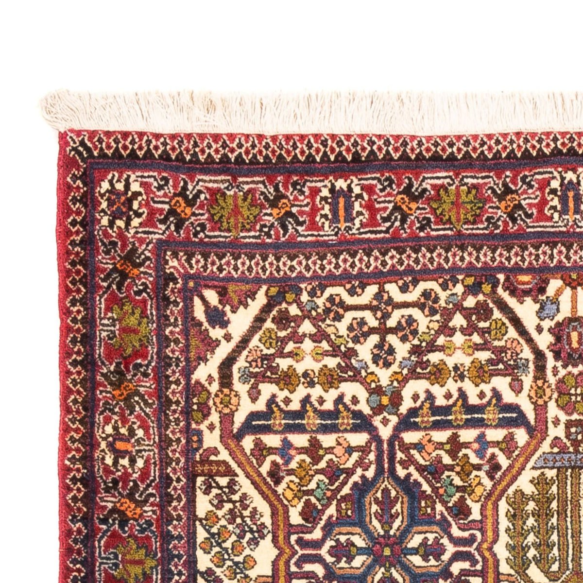 Persisk tæppe - Nomadisk - 160 x 105 cm - lys beige