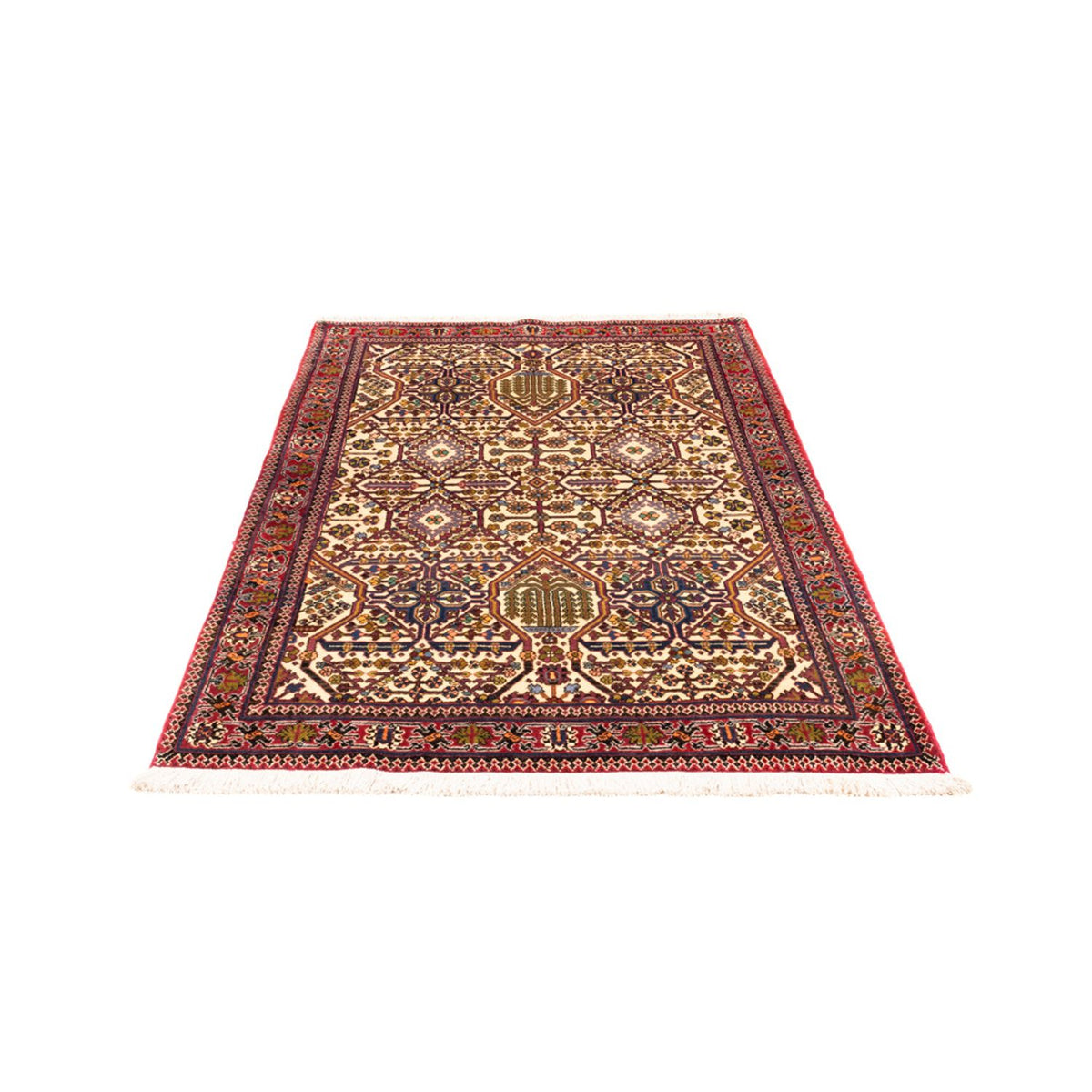 Persisk tæppe - Nomadisk - 160 x 105 cm - lys beige