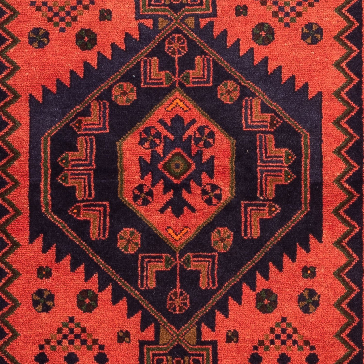 Persisk tæppe - Nomadisk - 153 x 104 cm - lysrød
