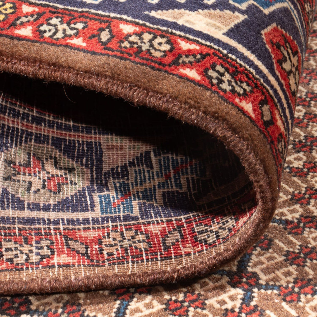 Persisk tæppe - Nomadisk - 306 x 157 cm - mørk beige