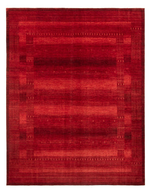 Gabbeh Tæppe - Loribaft Persisk - 384 x 284 cm - rød