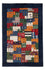 Gabbeh Tæppe - Loribaft Persisk - 129 x 83 cm - flerfarvet