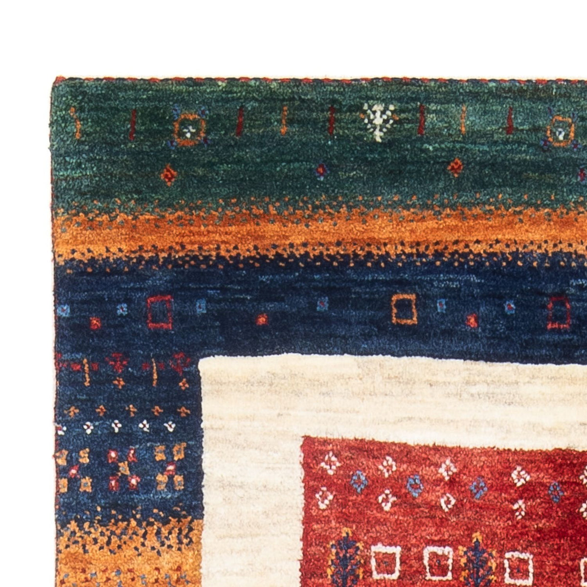 Gabbeh Tæppe - Loribaft Persisk - 138 x 83 cm - flerfarvet