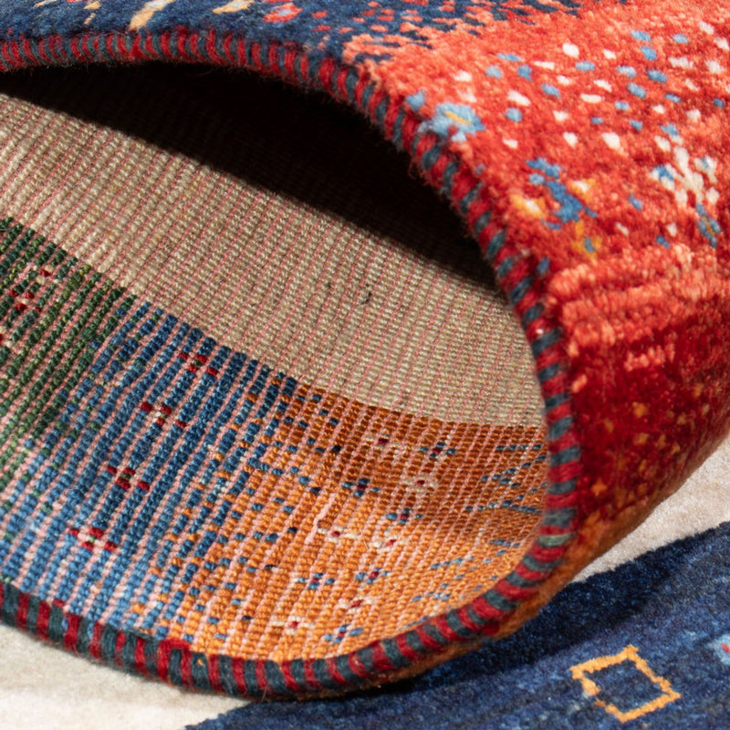 Gabbeh Tæppe - Loribaft Persisk - 138 x 83 cm - flerfarvet