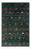 Gabbeh Tæppe - Loribaft Persisk - 136 x 85 cm - mørkegrøn