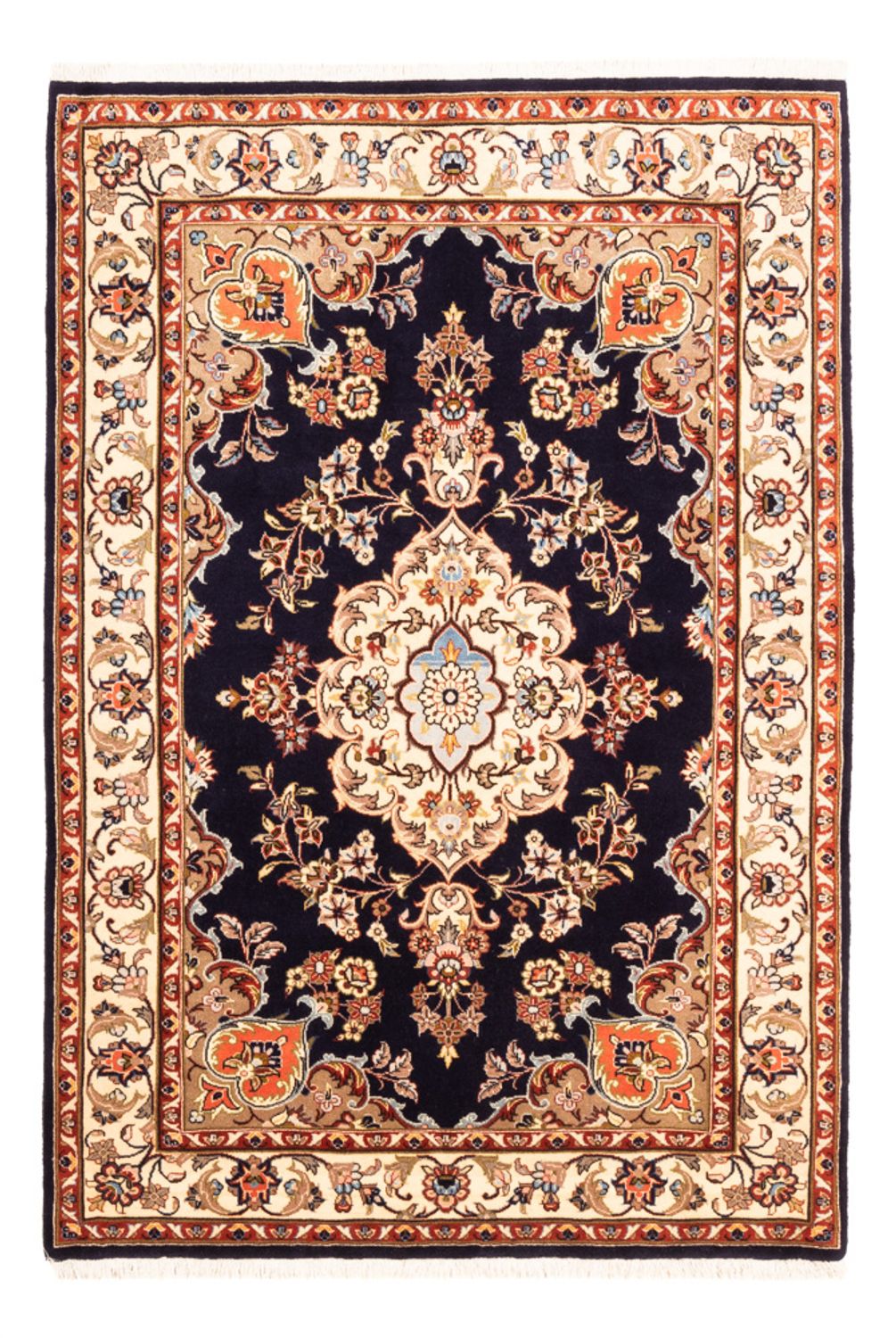 Persisk tæppe - Classic - 174 x 120 cm - mørkeblå