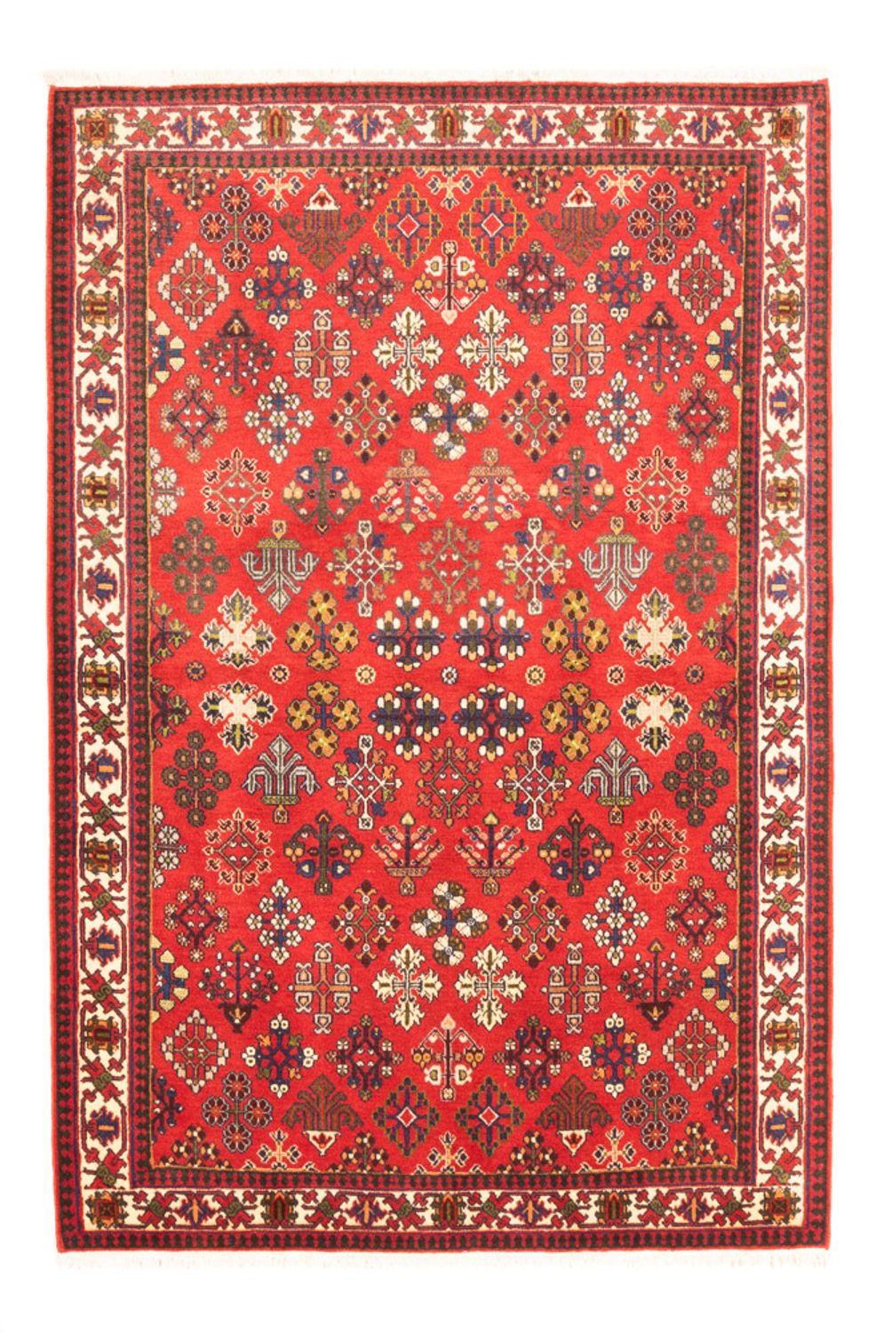 Persisk tæppe - Nomadisk - 154 x 107 cm - rød