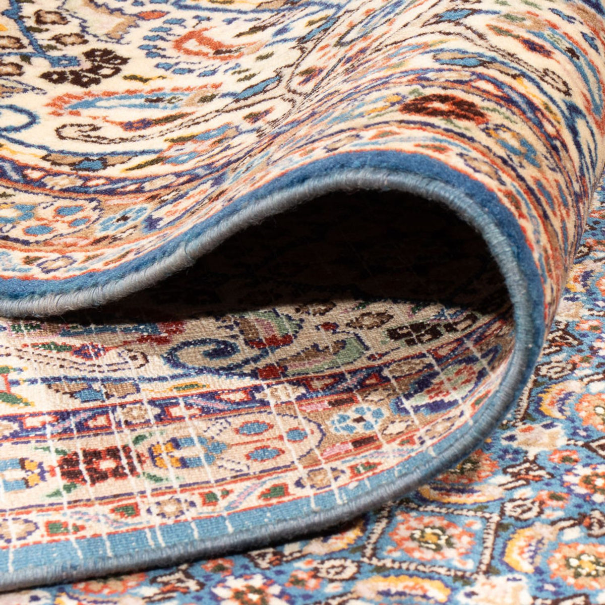 Persisk tæppe - Classic - 340 x 242 cm - mørkeblå