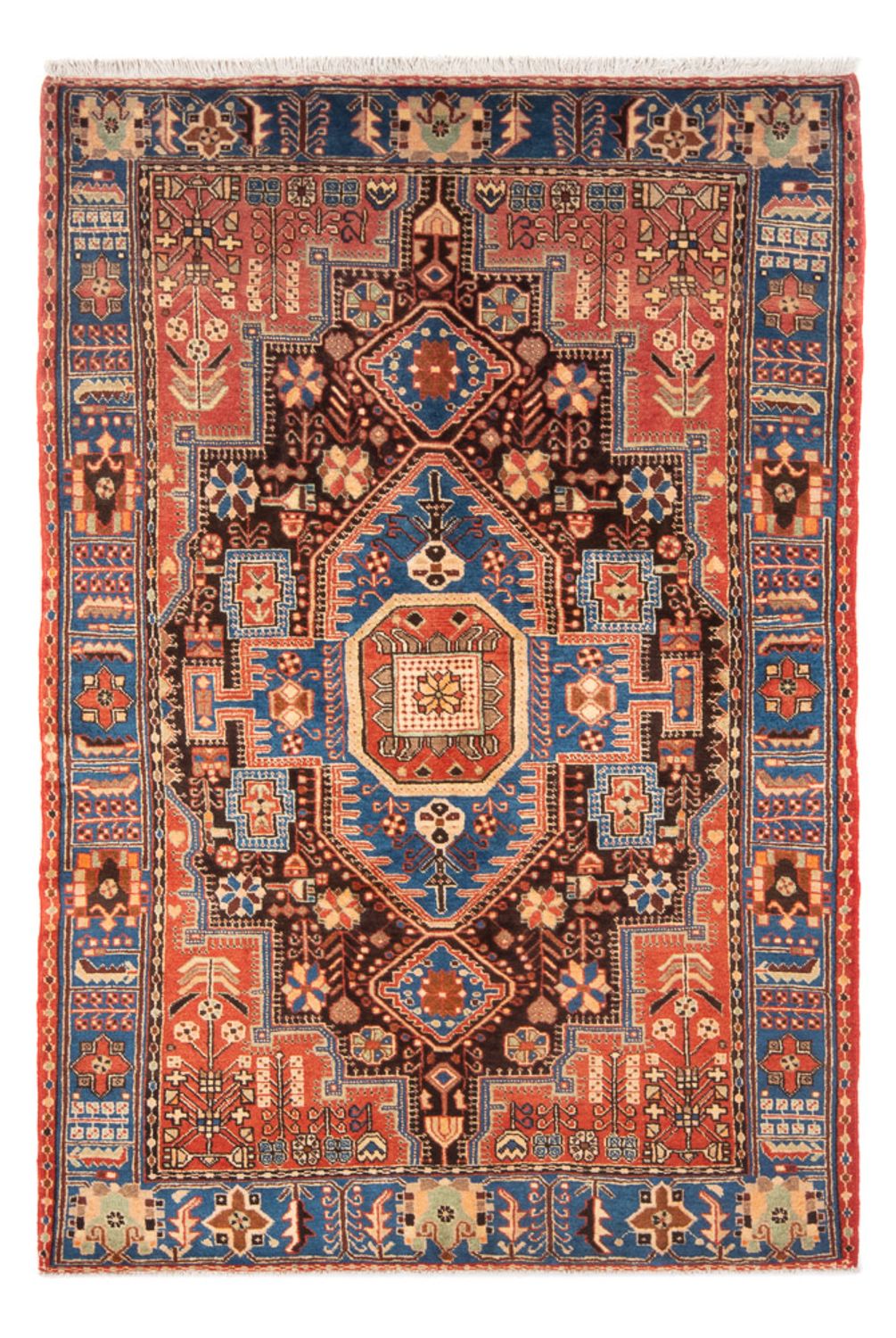 Persisk tæppe - Nomadisk - 214 x 135 cm - blå