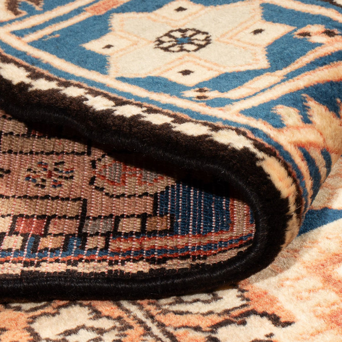 Persisk tæppe - Nomadisk - 200 x 140 cm - lys beige