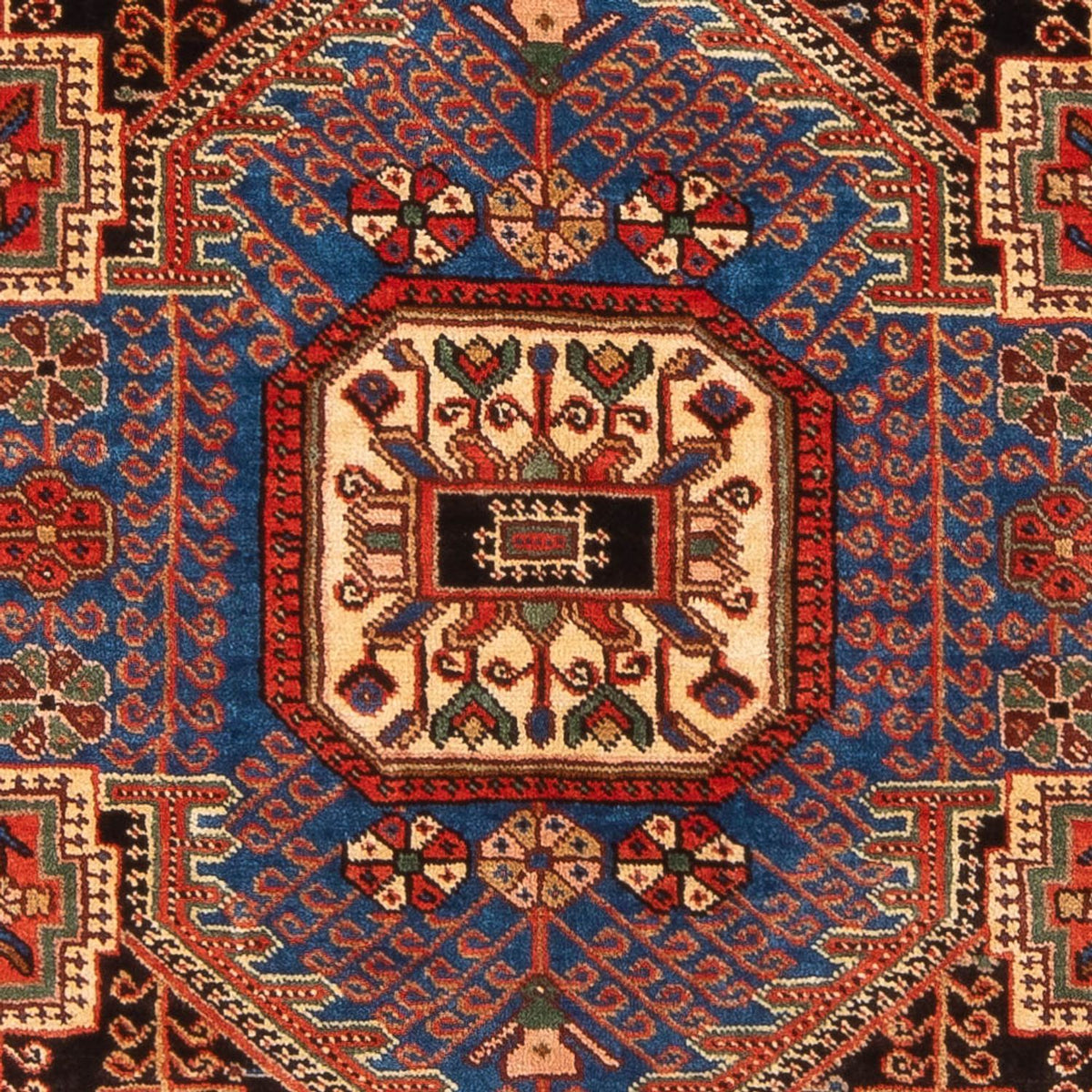 Persisk tæppe - Nomadisk - 205 x 137 cm - blå