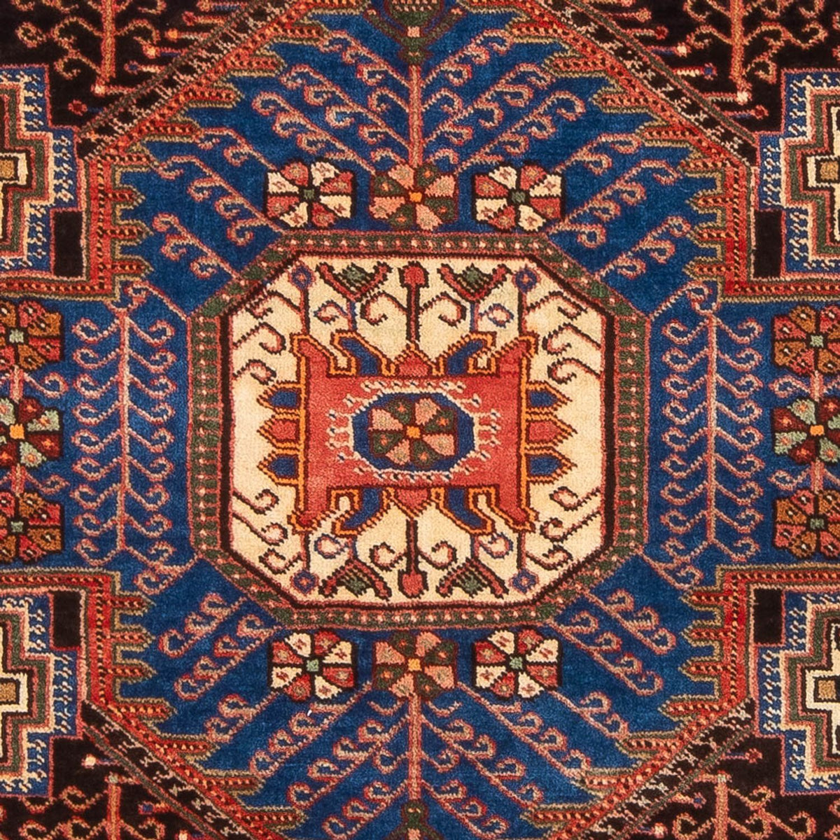 Persisk tæppe - Nomadisk - 205 x 148 cm - blå