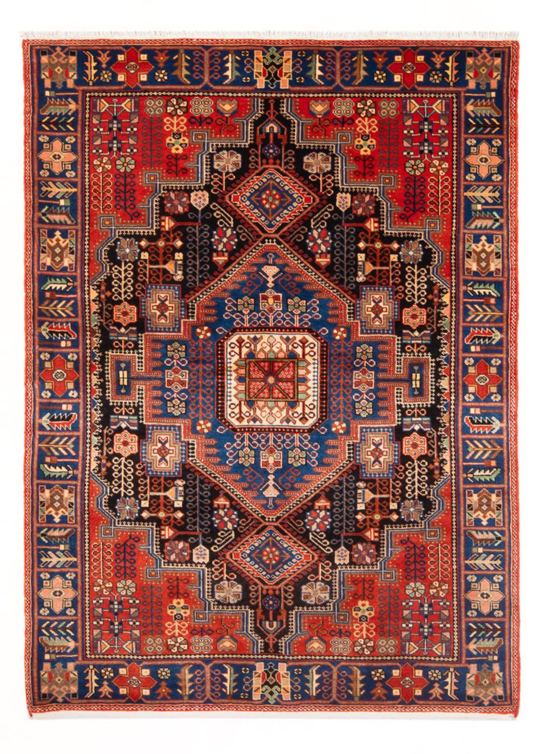 Persisk tæppe - Nomadisk - 200 x 147 cm - blå