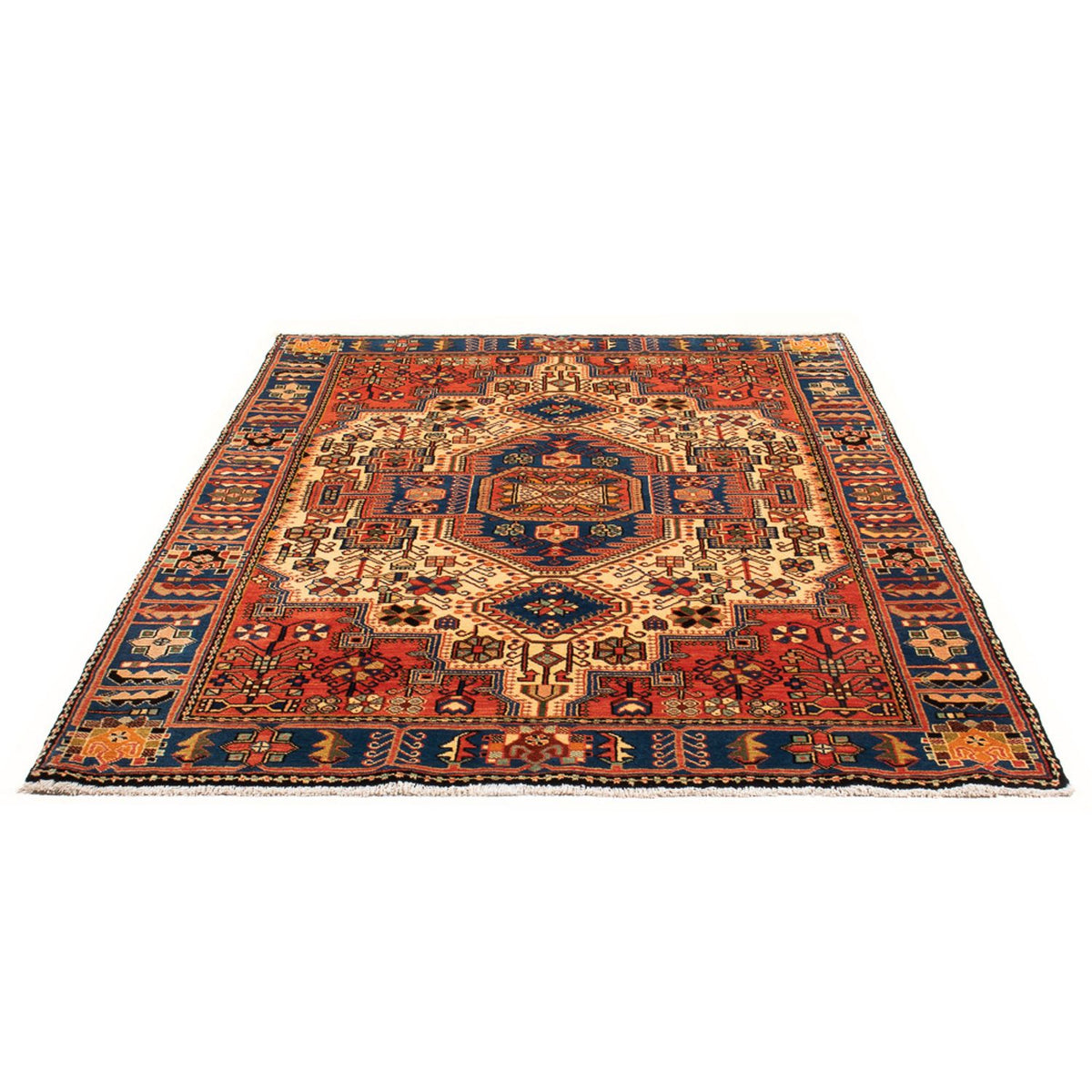 Persisk tæppe - Nomadisk - 205 x 142 cm - blå