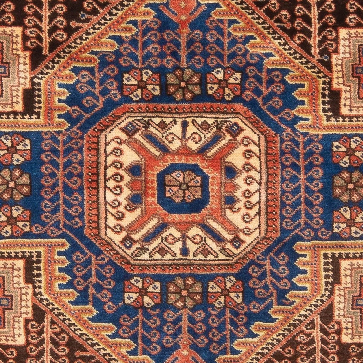Persisk tæppe - Nomadisk - 195 x 150 cm - blå